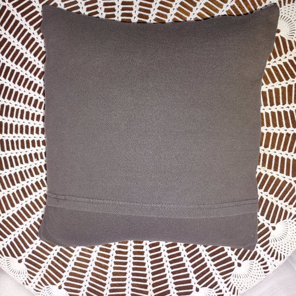 Rag Frog Revival Throw pillow cover Upcycled from a T-shirt size 12"x12" - Picture 3 of 4